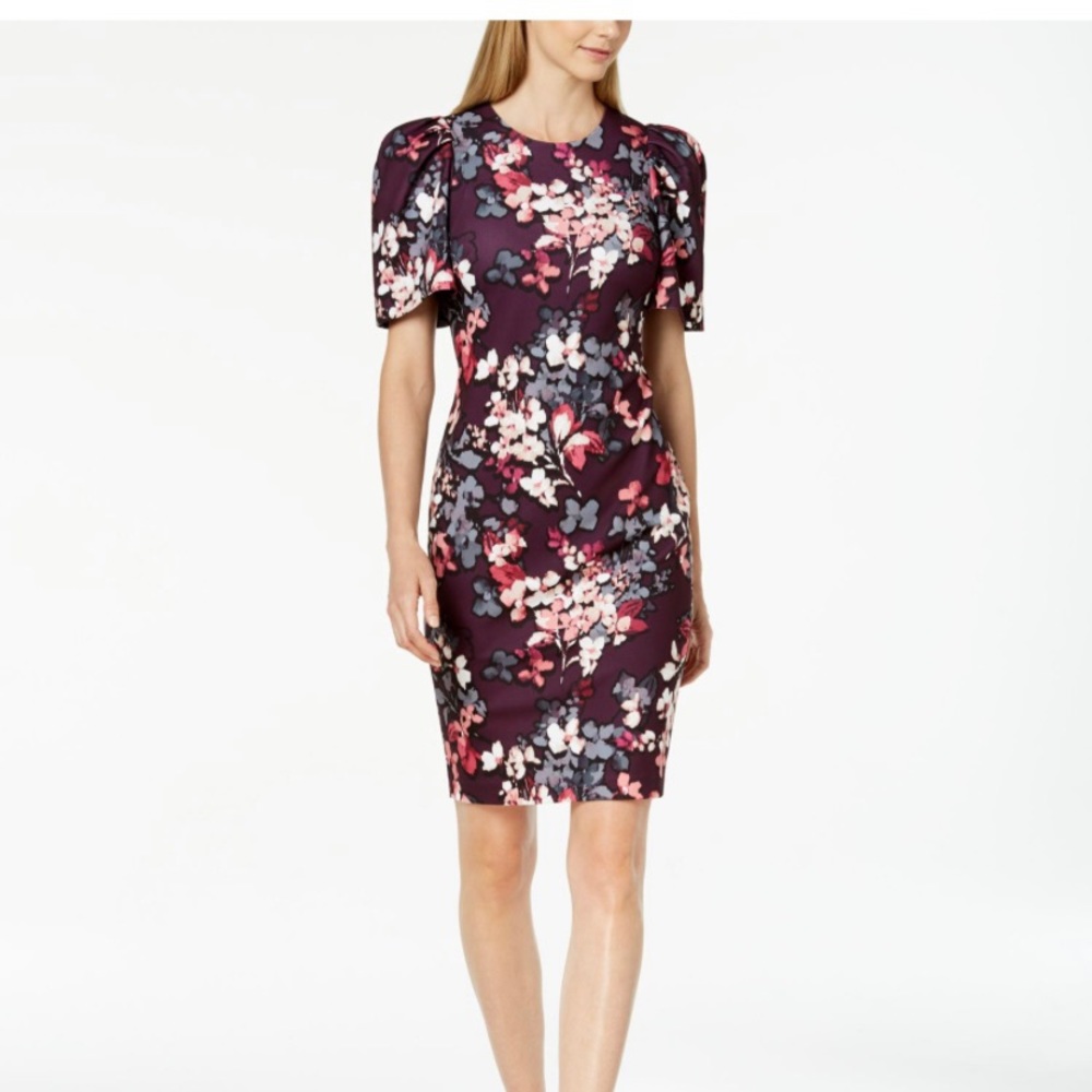 New Calvin Klein floral dress size 12